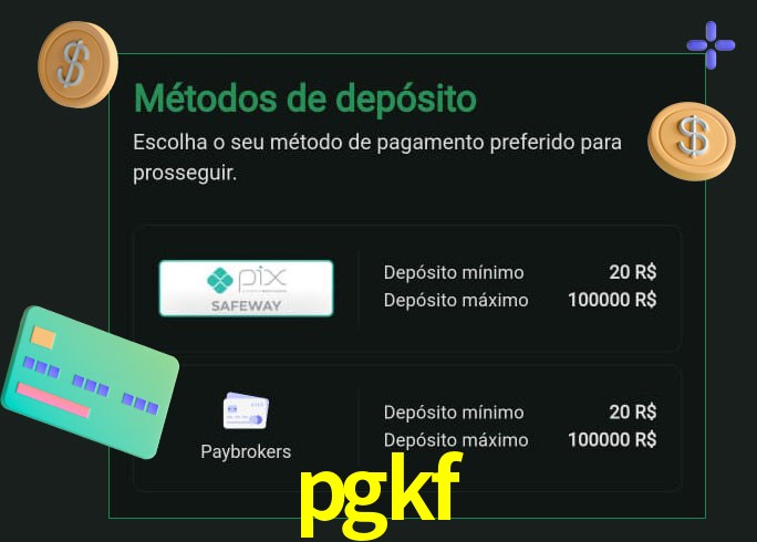 O cassino pgkf oferece uma grande variedade de métodos de pagamento