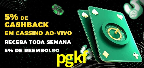 Promoções do cassino ao Vivo pgkf